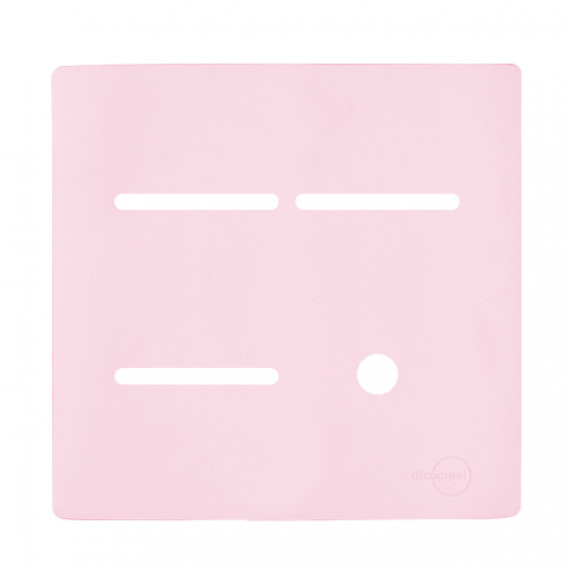 Placa p/ 3 Interruptores + Furo 4x4 - Novara Pétala 